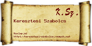Keresztesi Szabolcs névjegykártya